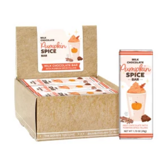 Pumpkin Spice Milk Chocolate 1.75oz bar each