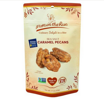 Nuts On The Run Sea Salt Caramel Pecans 4oz