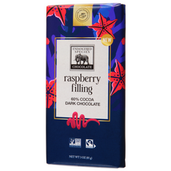 Endangered Raspberry Dark 72% 3oz bar