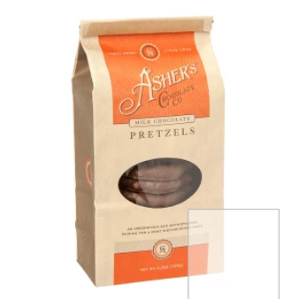 Asher's Milk Chocolate Pretzels 6.5oz bag