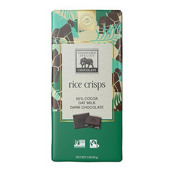 Endangered Oat Milk Rice Crisp Dark 52% 3oz bar