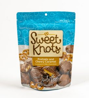 Jubilee Sweet Knots Pretzel Caramel MK Choc 6.5oz SALE