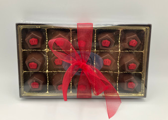 SAVOR Milk Chocolate Raspberry Truffles (crown) 8oz 15pc Gift Box
