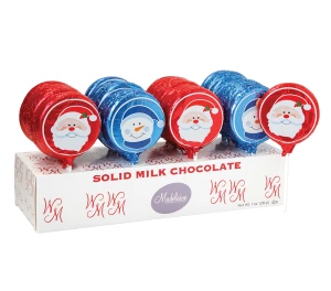 Milk Chocolate Foil Snowman Lollipop 1oz each