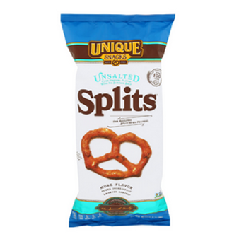 Unique Unsalted Splits Pretzels 11oz