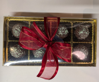 SAVOR Milk Chocolate Mint Truffles Gift Box 8 pc SALE
