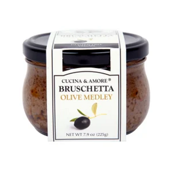 CUCINA & AMORE BRUSCHETTA OLIVE MEDLEY 7.9 OZ JAR