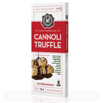 CCC Milk Cannoli Truffle 3.5oz bar