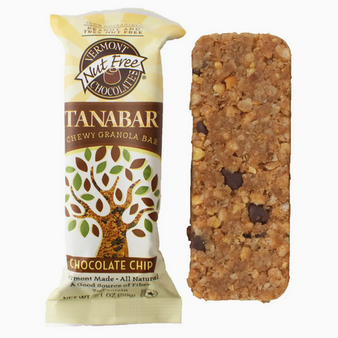 Vermont Nut Free Tanabar Granola Bar Choc Chip 2.1oz