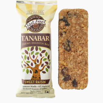 Vermont Nut Free Tanabar Granola Bar Sweet Raisin 2.1oz