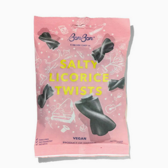 BonBon Salty Licorice Twist - Swedish Candy 4.2oz (120g)