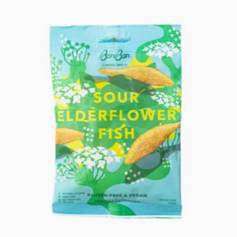 BonBon Sour Elderflower Fish - Swedish Candy 5.2oz (150g)
