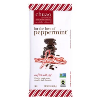 Chuao Dark Chocolate For The Love of Peppermint 2.8oz bar