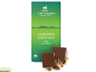 LCC Almonds SS 43% Milk Chocolate Bar 3oz