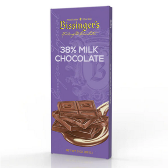 Bissinger's 38% Milk Chocolate Bar 3oz
