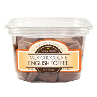 Nancy Adams Milk Choc English Toffee 8 oz