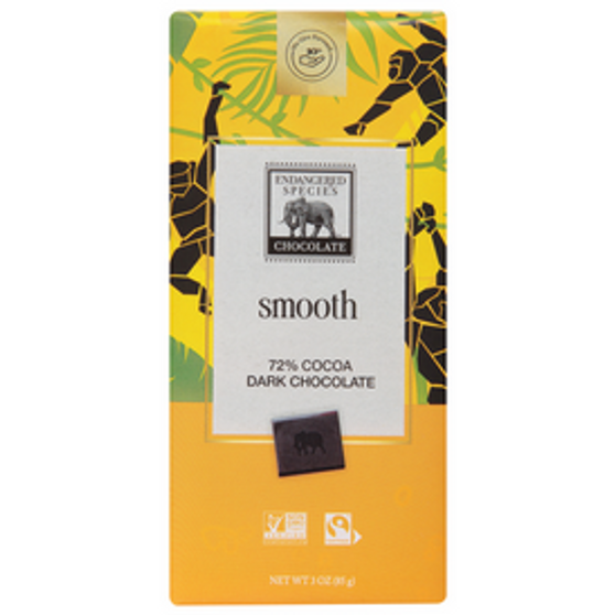 Endangered Smooth Dark 72% 3oz bar