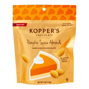 Kopper's Chocolate Pumpkin Spice Almonds 4oz