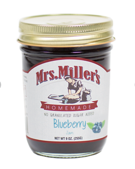 Mrs Millers No Sugar Blueberry Jam 9oz
