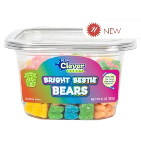 Clever Candy Bright Bestie Gummy Bears 10oz SALE