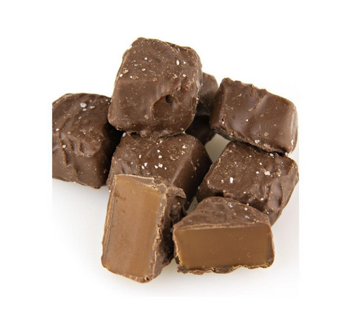 SAVOR Milk Choc Vanilla Caramels w/Sea Salt 8oz