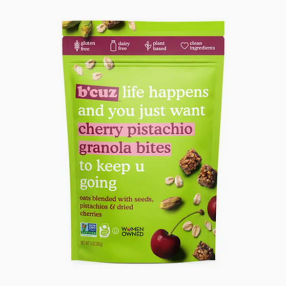 Bcuz Cherry Pistachio Bites 3oz