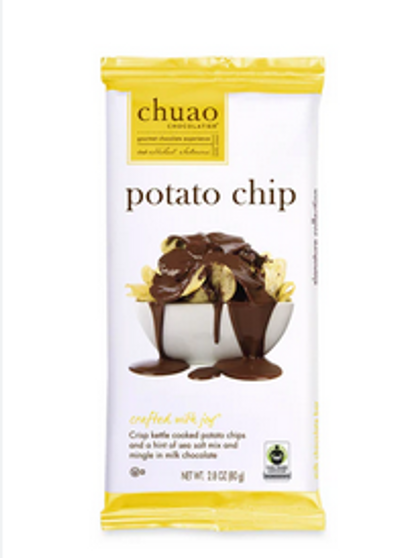 Chuao Milk Chocolate Potato Chip 2.8oz bar