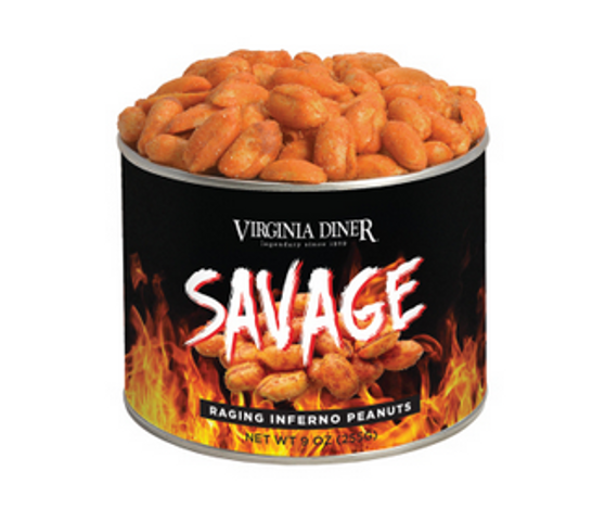 Virginia Diner Savage HOT Peanuts 9oz