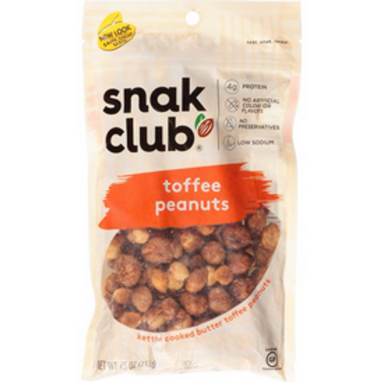 Snak Club Toffee Peanuts 7.5oz