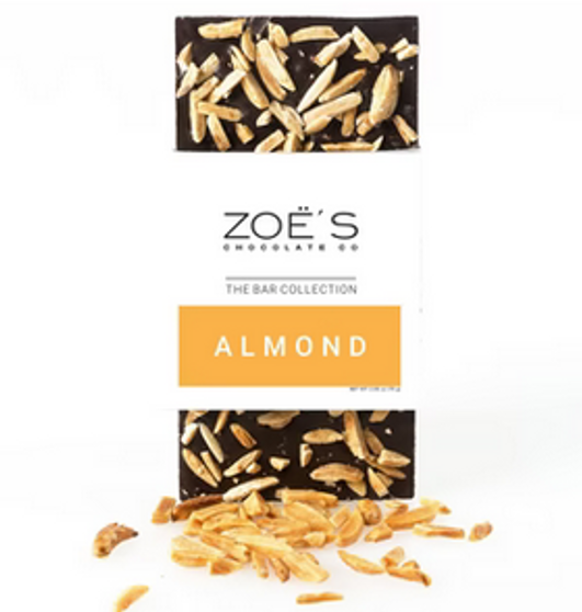Zoe’s Chocolate Bar Almond 2.65oz