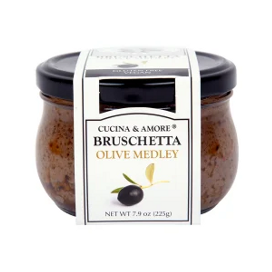 CUCINA & AMORE BRUSCHETTA OLIVE MEDLEY 7.9 OZ JAR