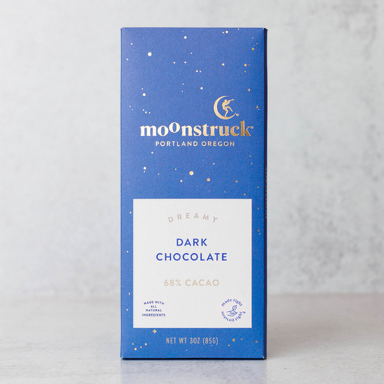 Moonstruck Dreamy Dark Chocolate Bar 3oz