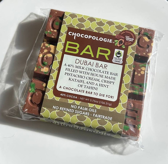 Chocopologie Dubai Chocolate Bar 3.75oz (106g)