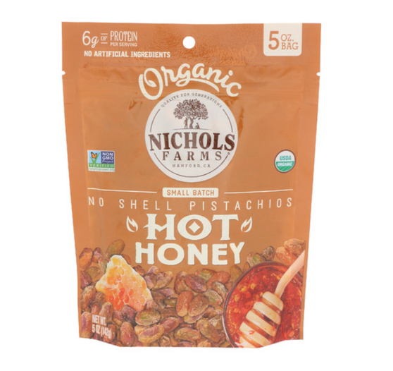 Nichols Organic Pistachios Hot Honey 5oz