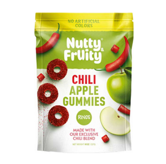Nutty Fruity Chili Apple Gummies 8oz