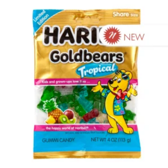 Haribo Gold Bears Tropical 4oz