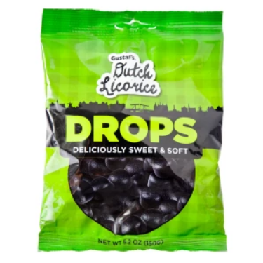Gustaf Dutch Licorice Drops Sweet 5.2oz