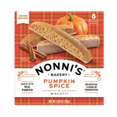 Nonni’s Pumpkin Spice Biscotti 6.88oz