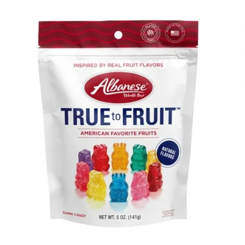 Albanese True To Fruit Gummis - American Fruits 5oz