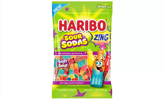 Haribo Sour Sodas 4.5oz