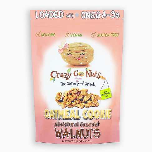 Crazy Go Nuts Oatmeal Cookie Walnuts 4.5oz