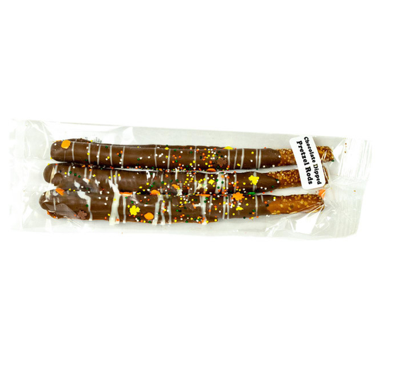 E&A Fall Milk Chocolate Covered Pretzel Rods 3ct