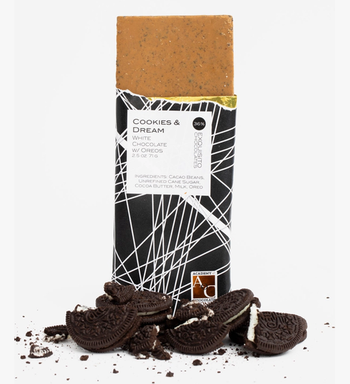 Exquisito 36% White Chocolate & Oreo - Cookies & Dream  Bar 2.5oz