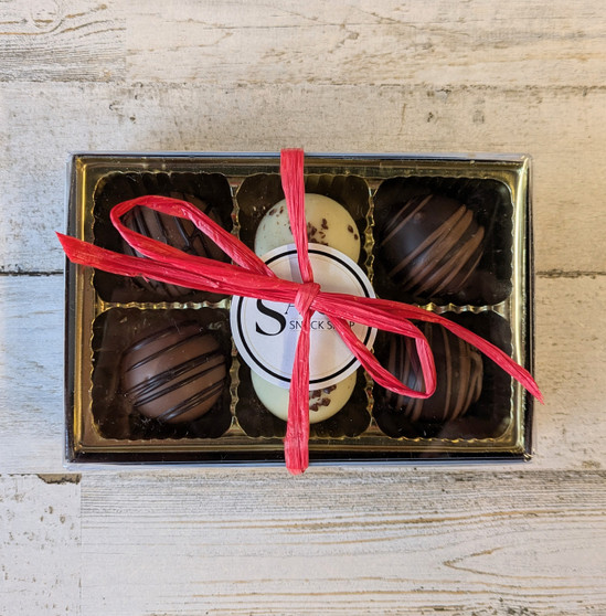 SAVOR Milk, Dark, White Truffles Trio 6pc Gift Box