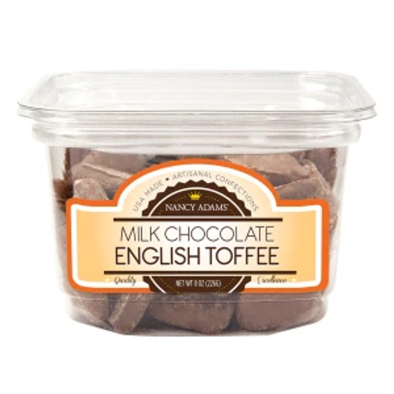 Nancy Adams Milk Choc English Toffee 8 oz