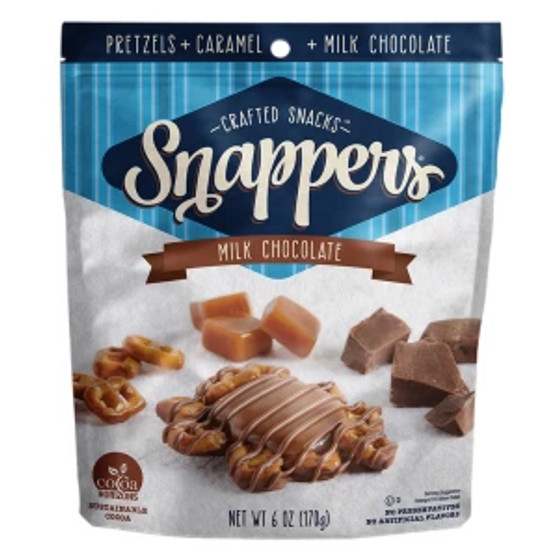 Snappers Milk Chocolate Pretzels & Caramel 6oz