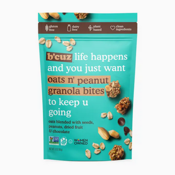 Bcuz Oats N Peanut Bites 3oz