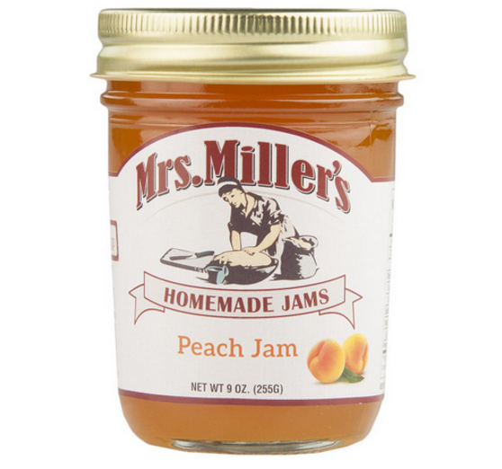 Mrs Millers Peach Jam 9oz