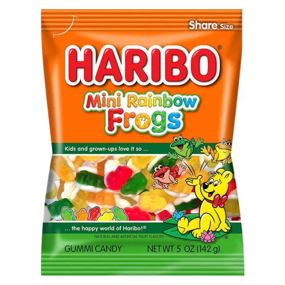 Haribo Mini Rainbow Frogs 5oz