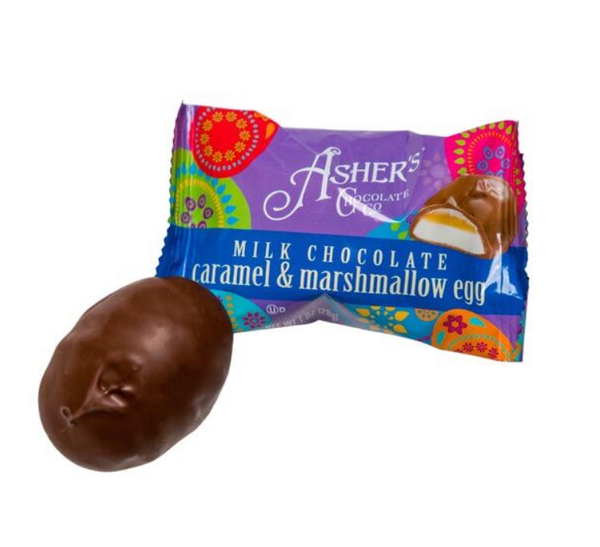 Asher’s Milk Chocolate Vanilla Marshmallow Egg 1oz each ...